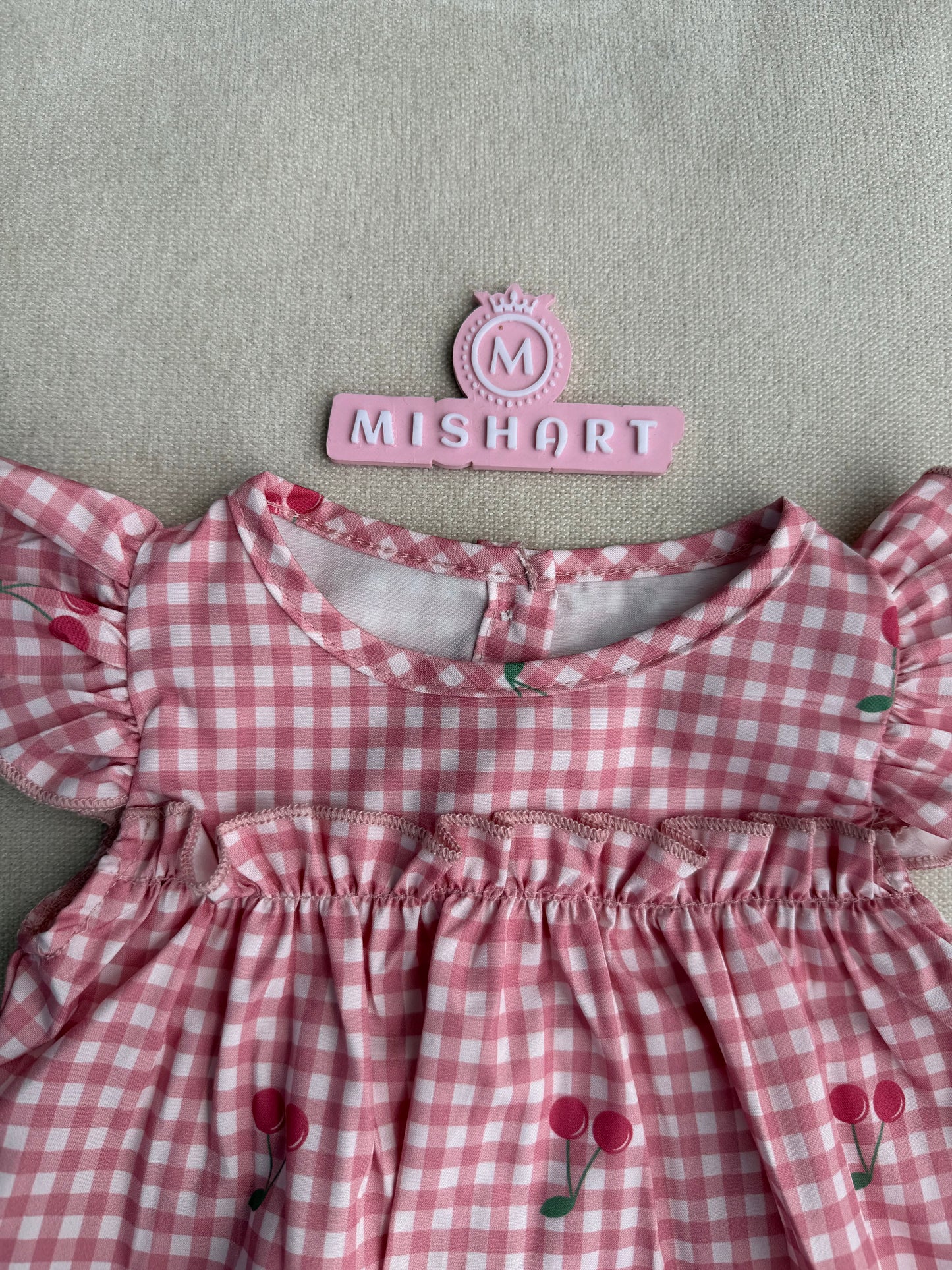 Cherry Picnic Romper Set