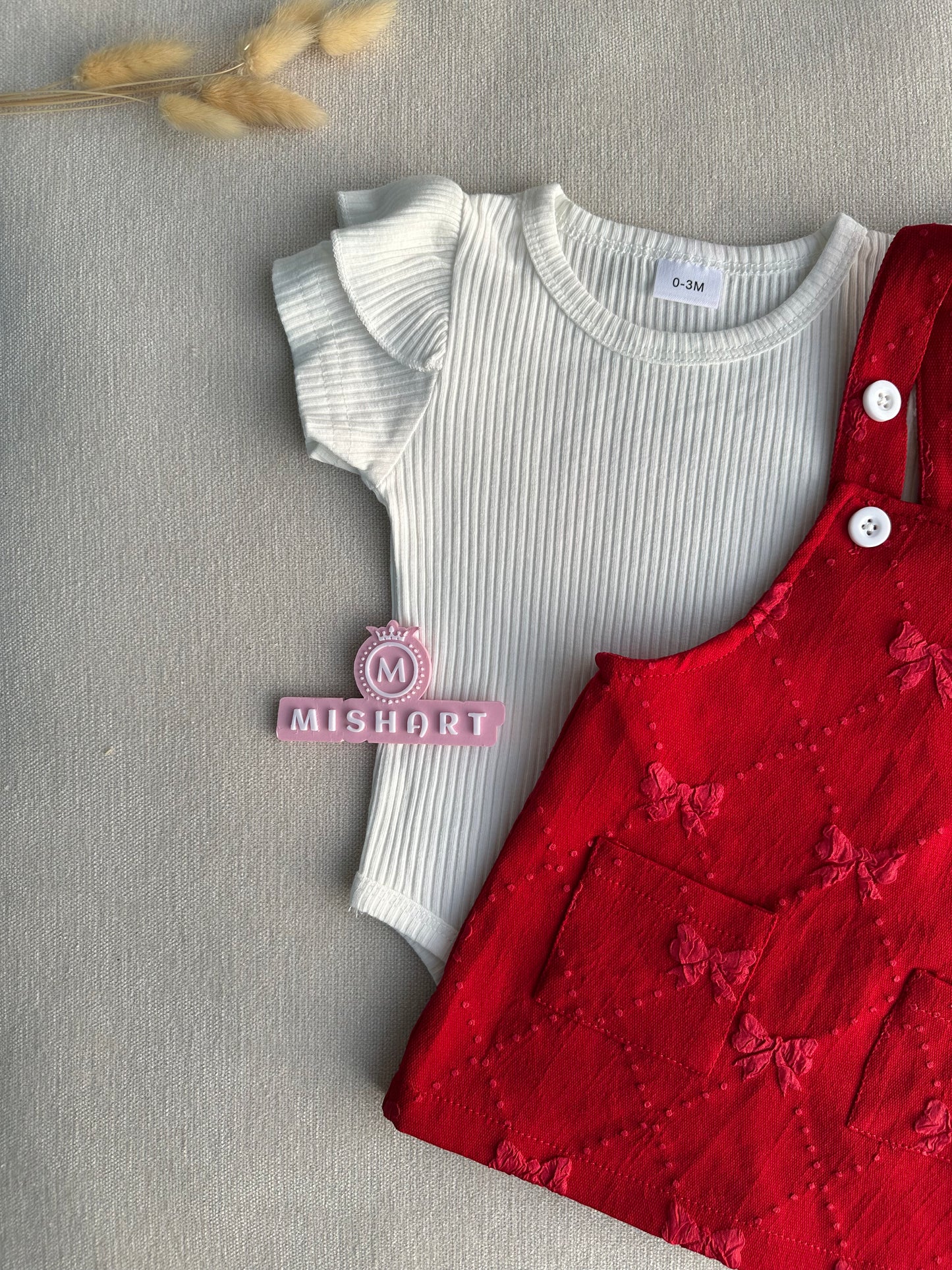 Beautiful jacquard romper set