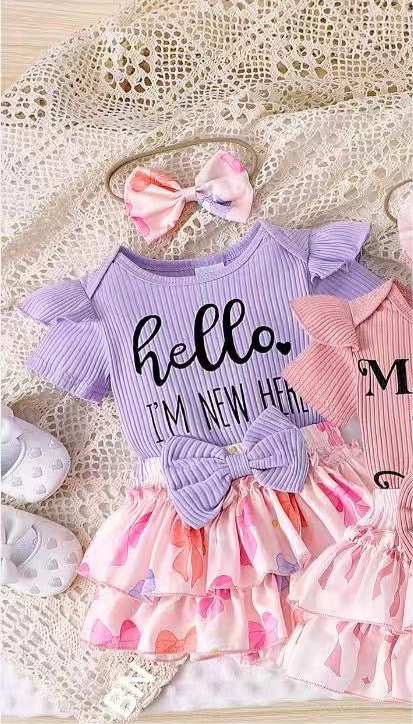 Romper with headband set