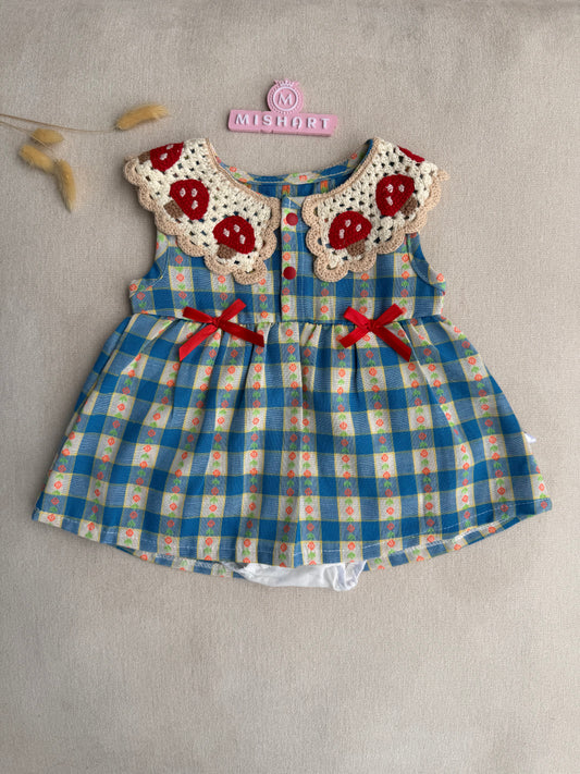 Woodland mashroom Romper Dress
