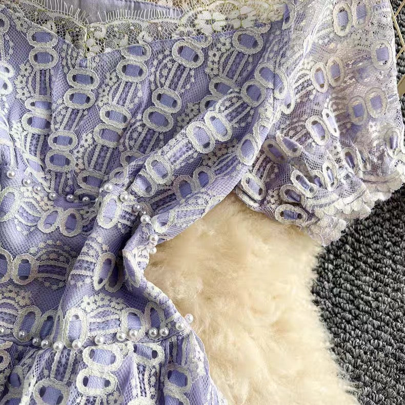 Lace work dress