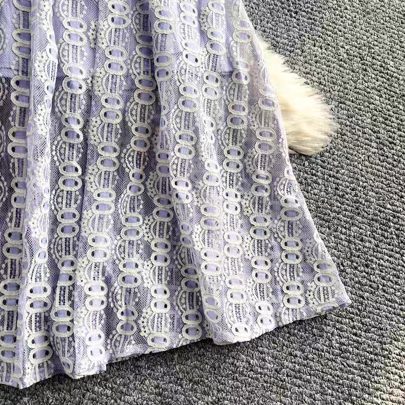 Lace work dress