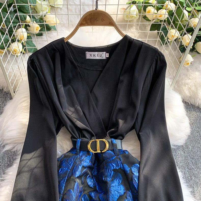 Jacquard midi dress