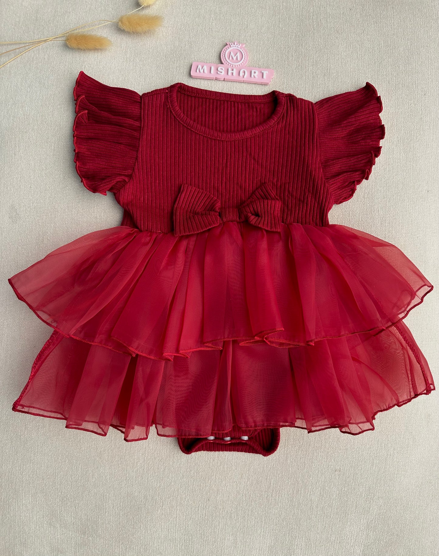 Exclusive soft ruby dress