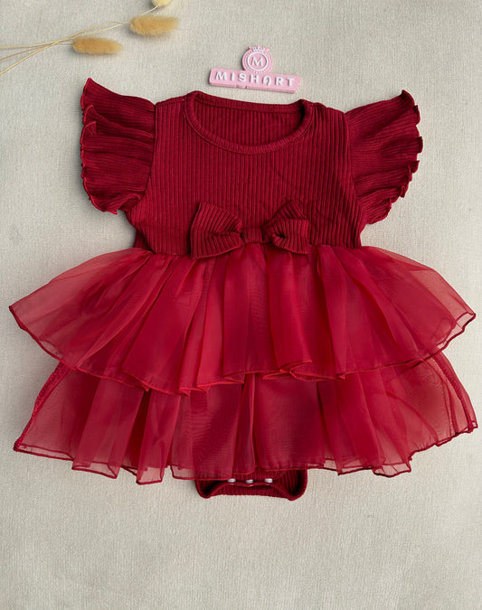 Exclusive soft ruby dress