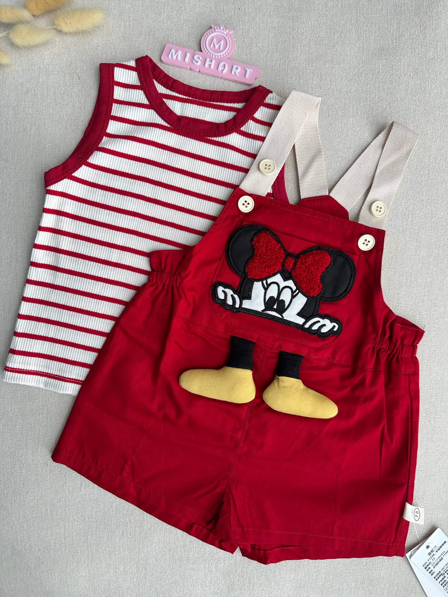 Sleeveless romper set