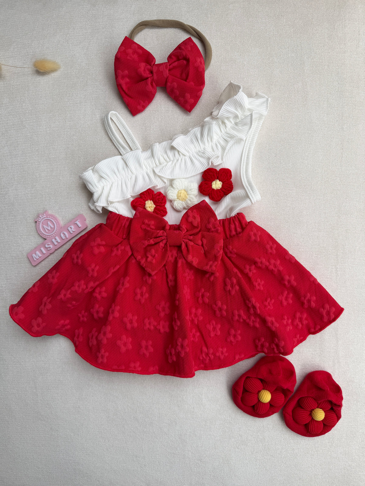 🌺Red Blossom romper Set ❤️