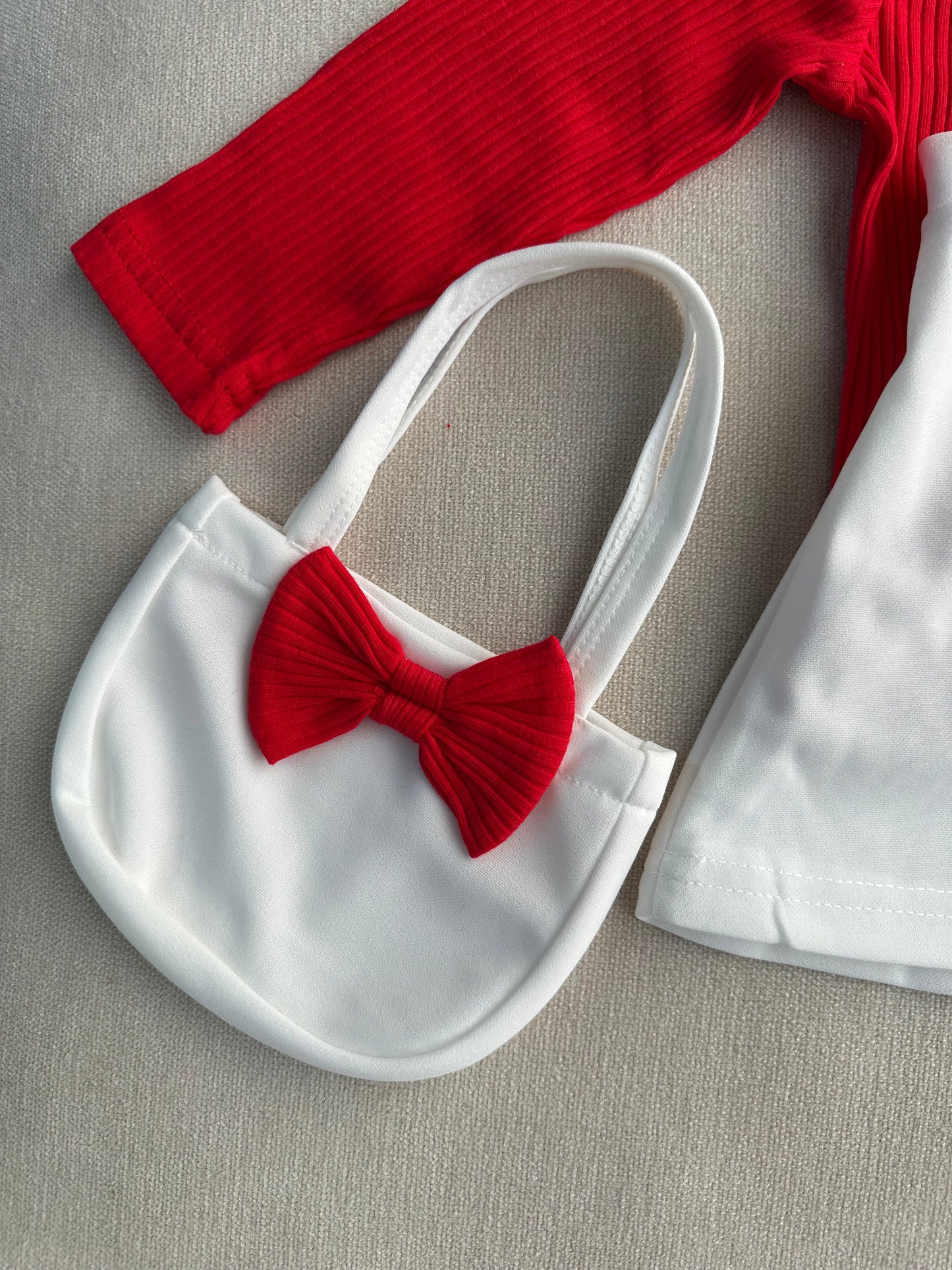 Top . Skirt & bag combo set