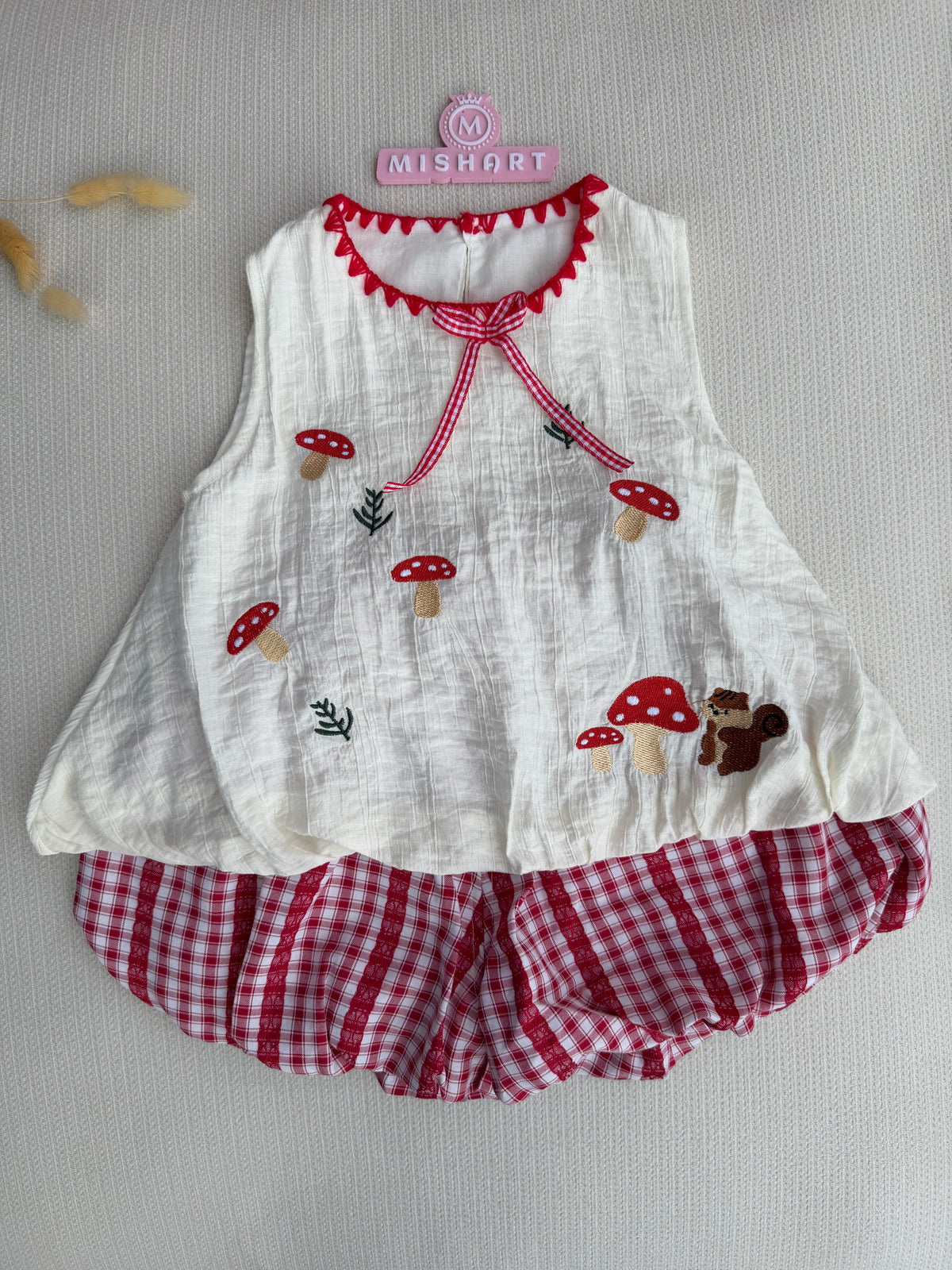 Little Mushroom Forest Baby Girl Dress 🍄❤️