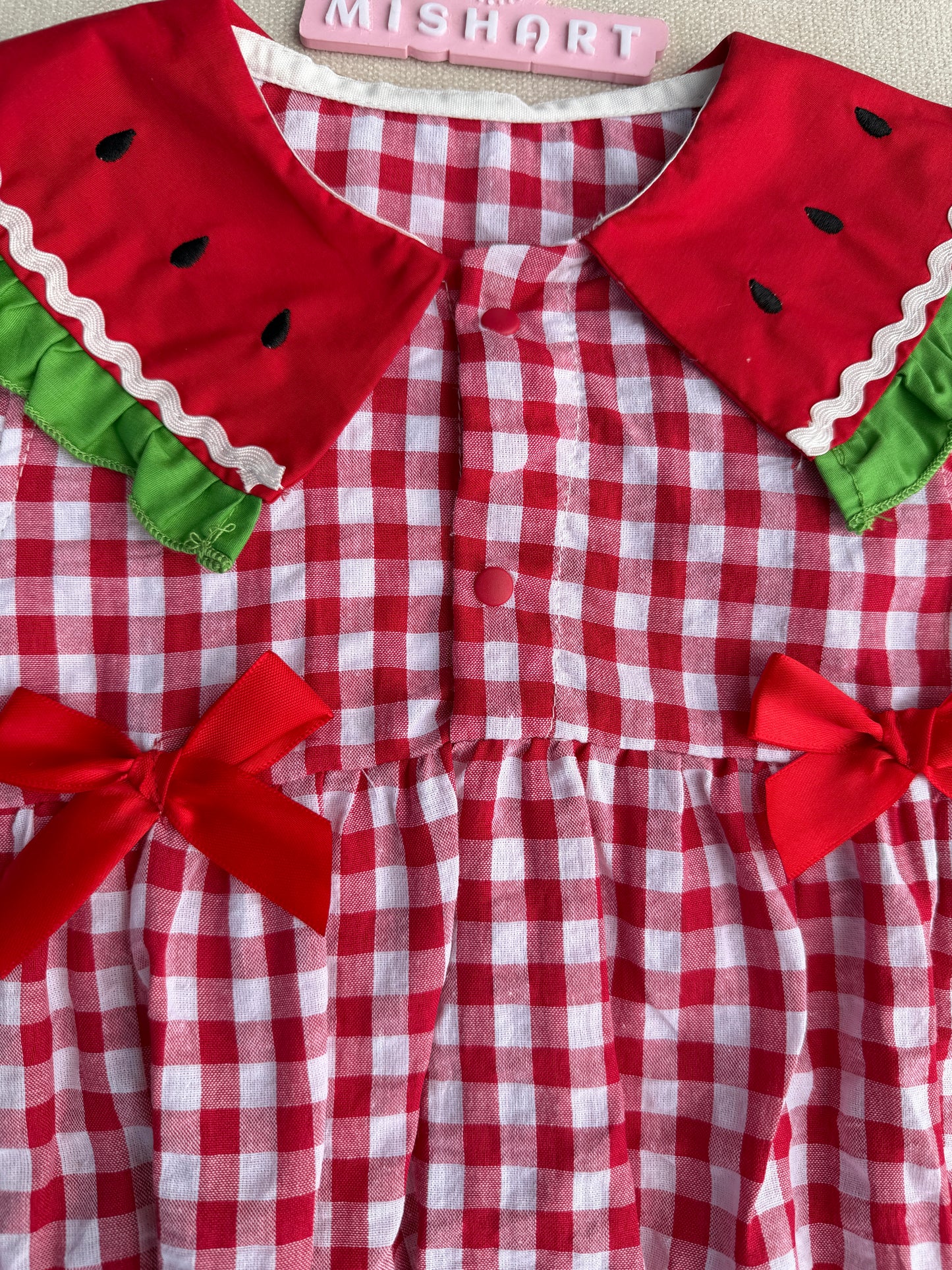 Watermelon dress with socks
