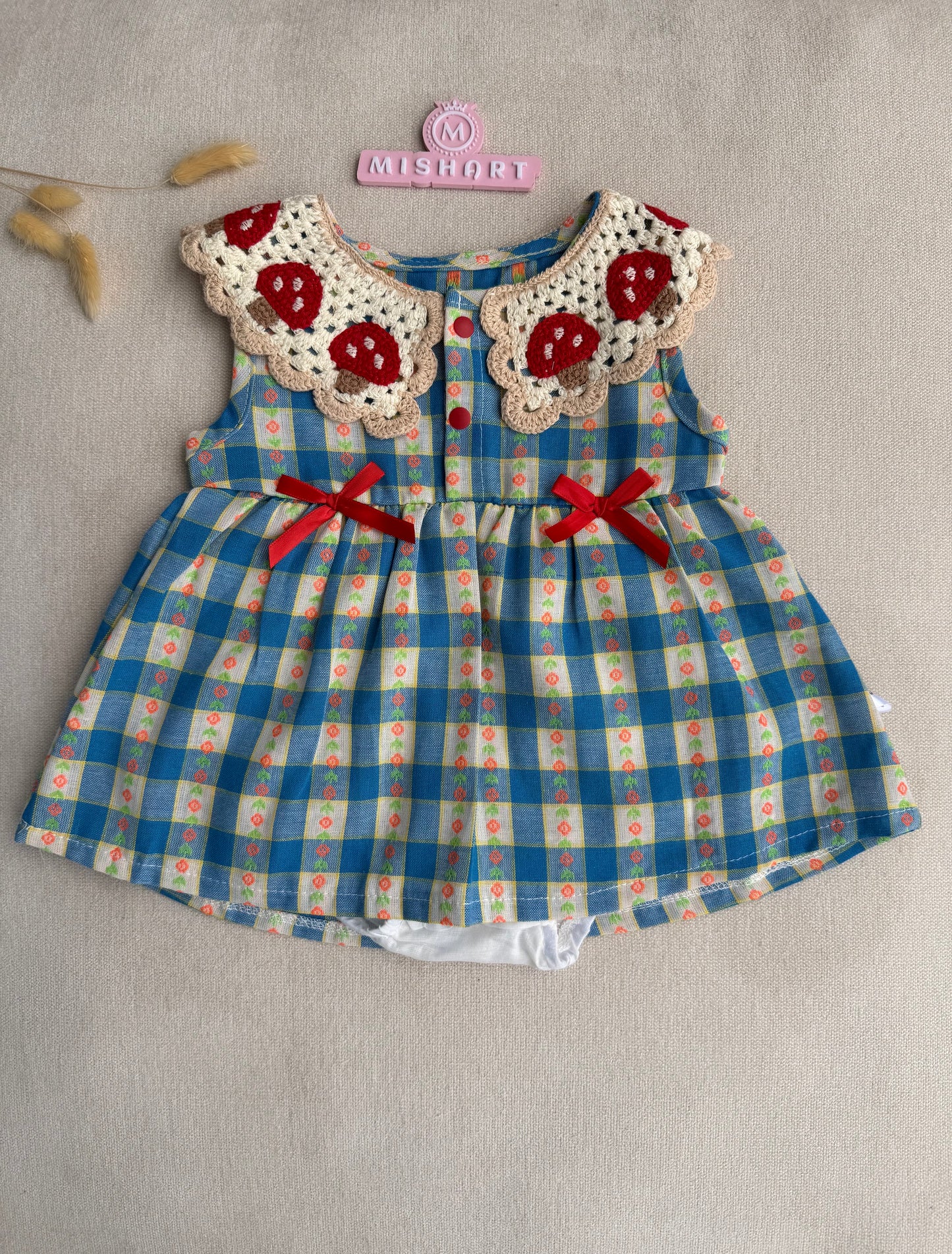 Woodland mashroom Romper Dress