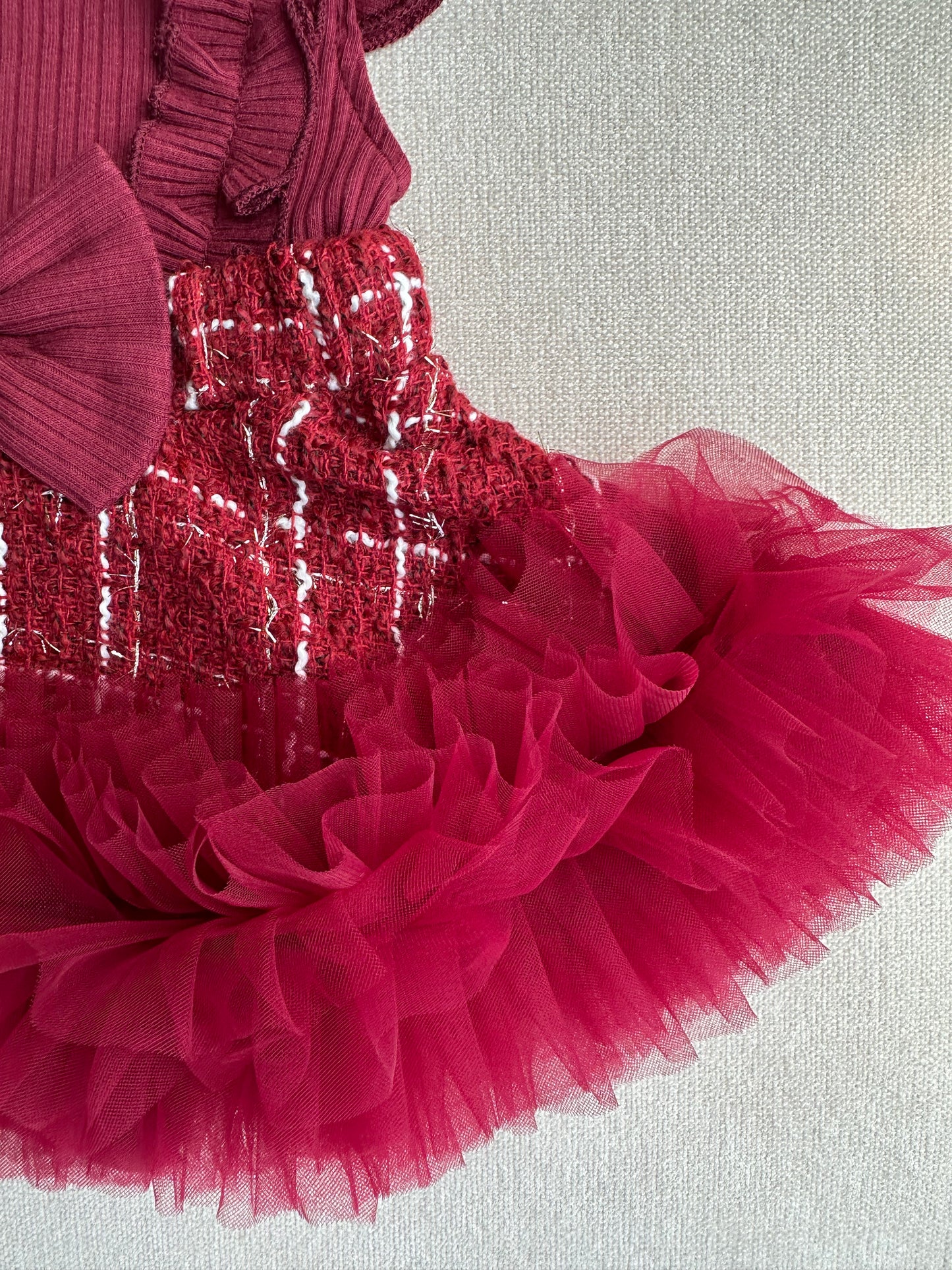 Berry Royale Ruffle Dress