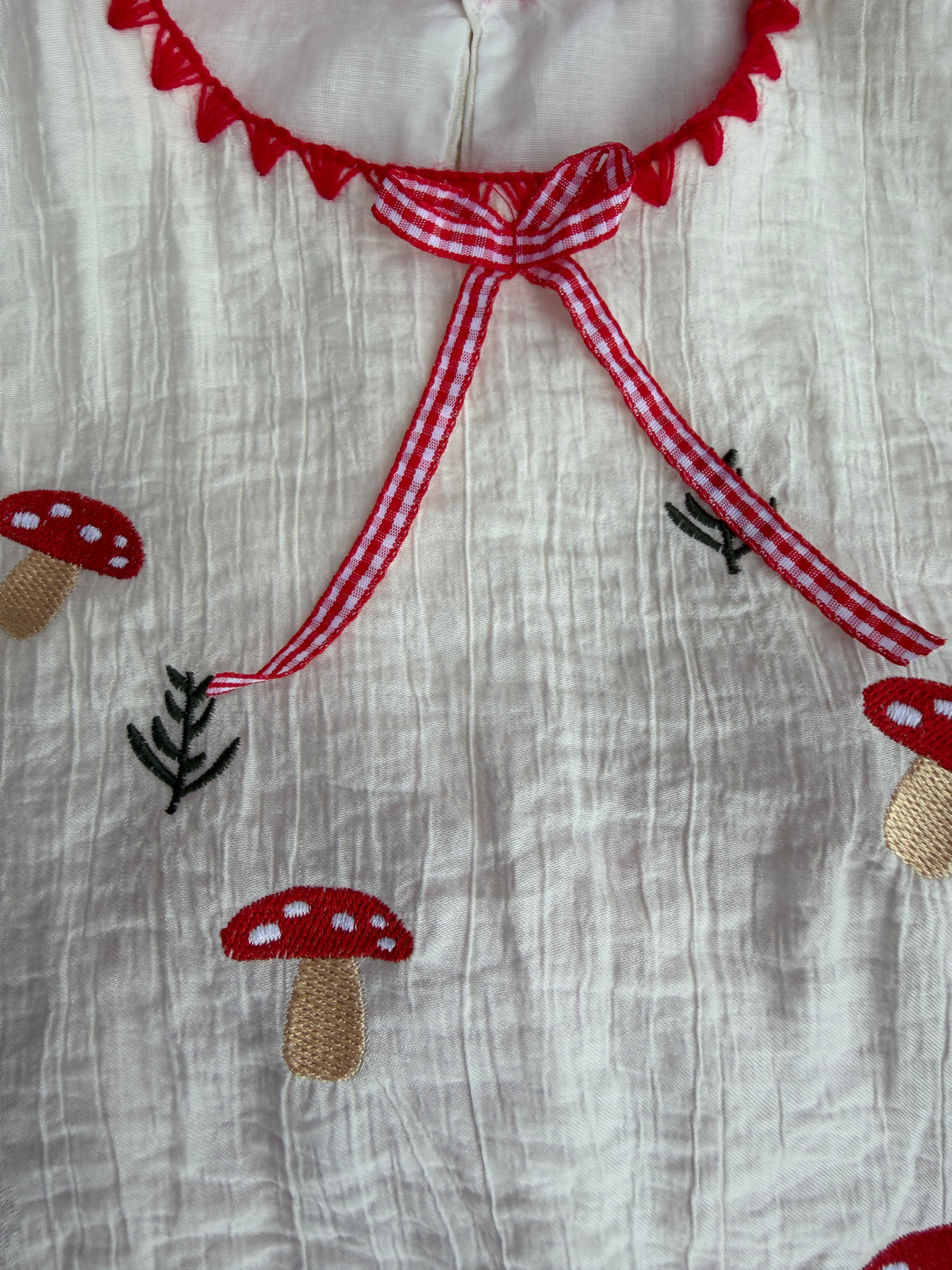 Little Mushroom Forest Baby Girl Dress 🍄❤️