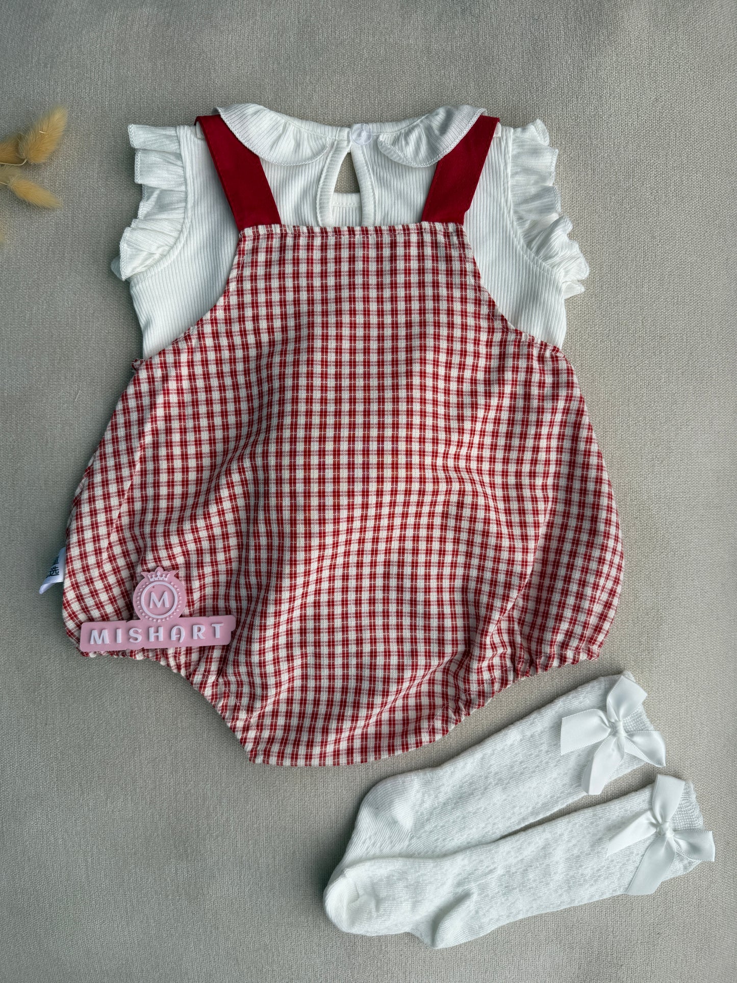 🎀 Hello Kitty Gingham Romper Set