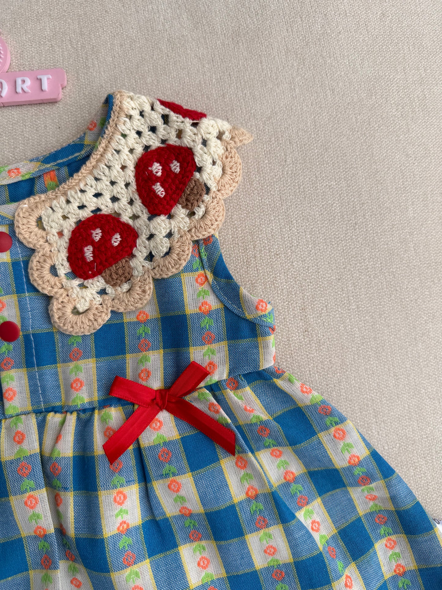 Woodland mashroom Romper Dress
