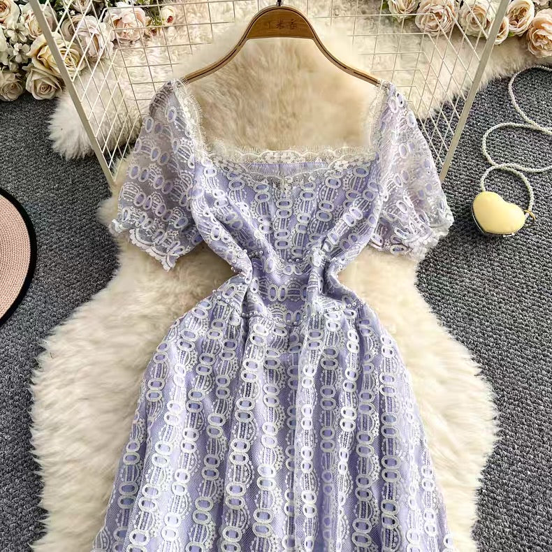 Lace work dress
