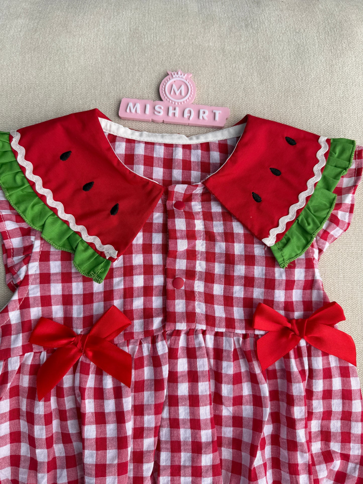 Watermelon dress with socks