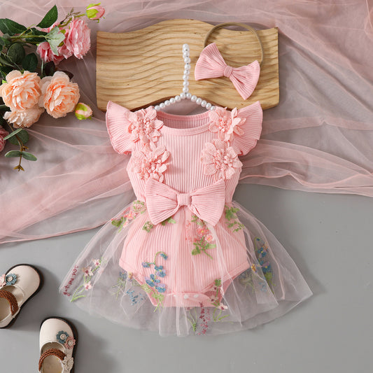 Cute floral Dress with headband