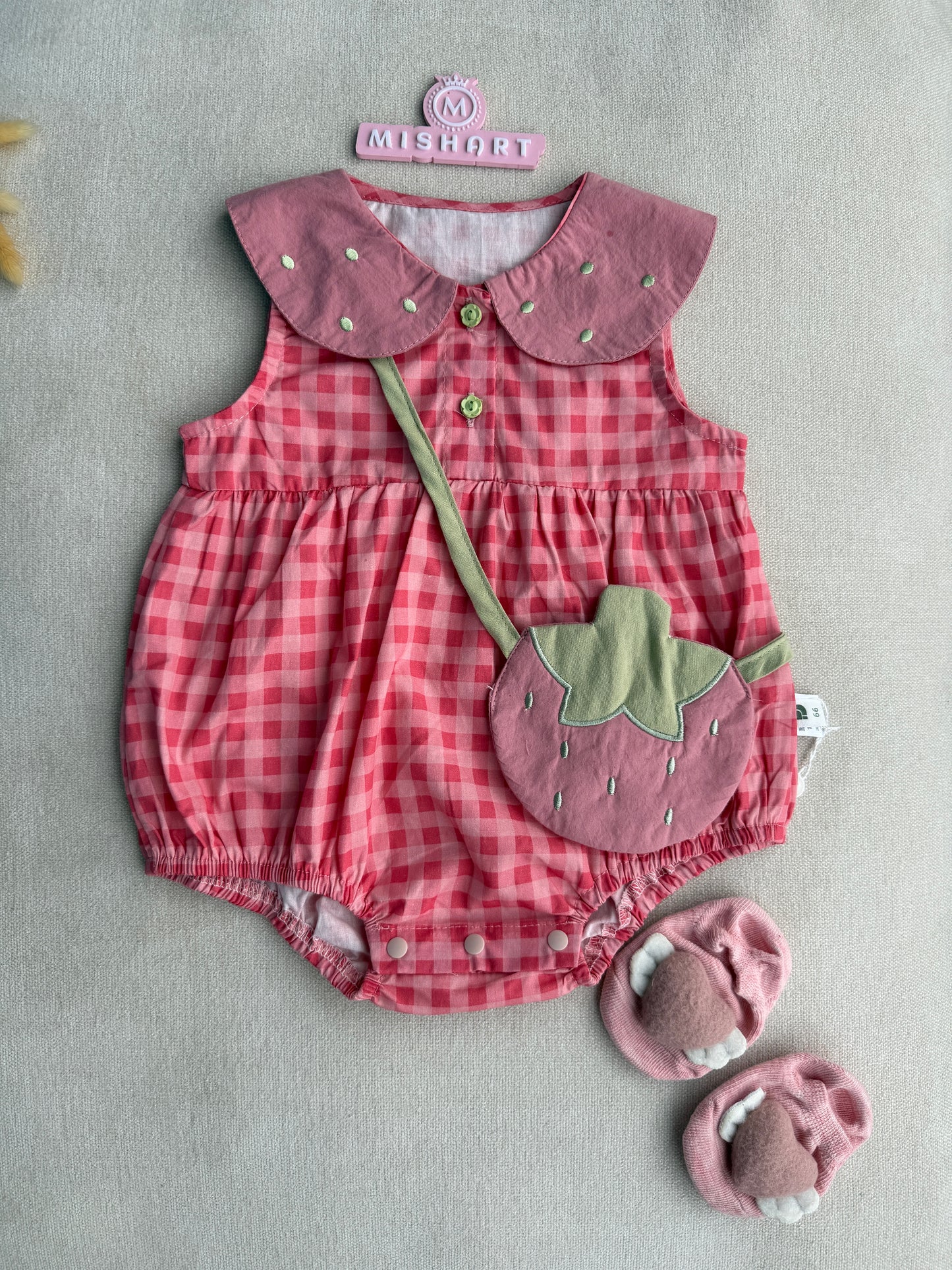 Strawberry romper set