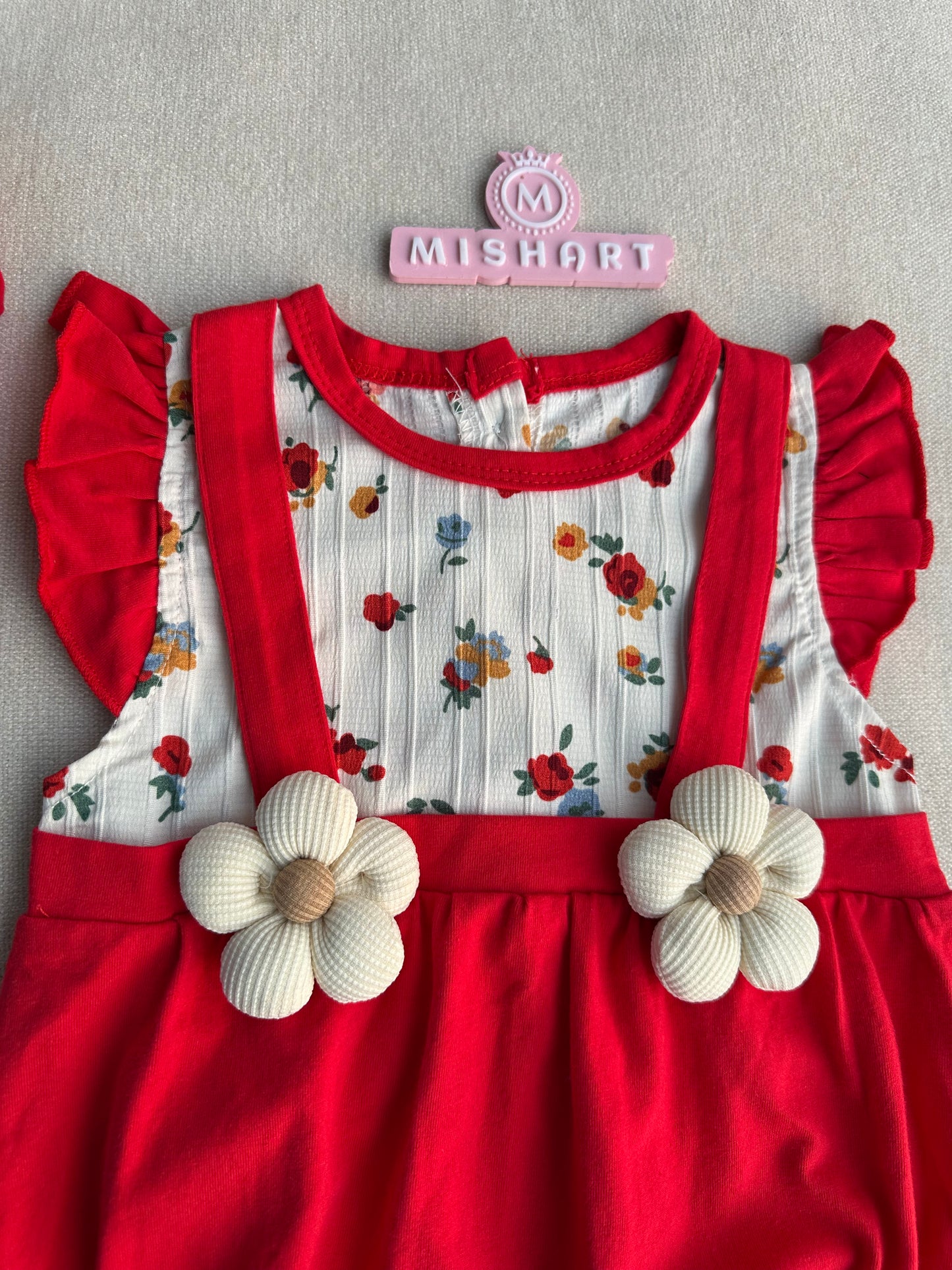 Cute floral romper set