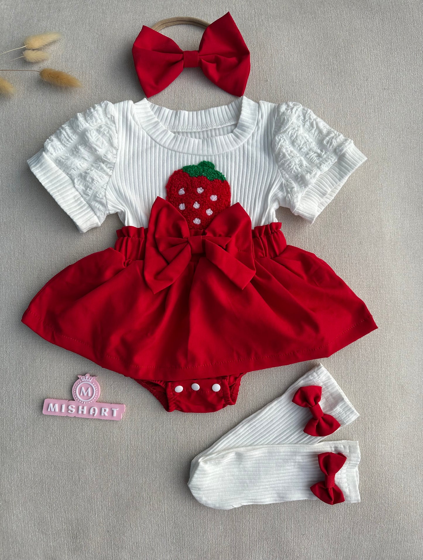 Strawberry dress set