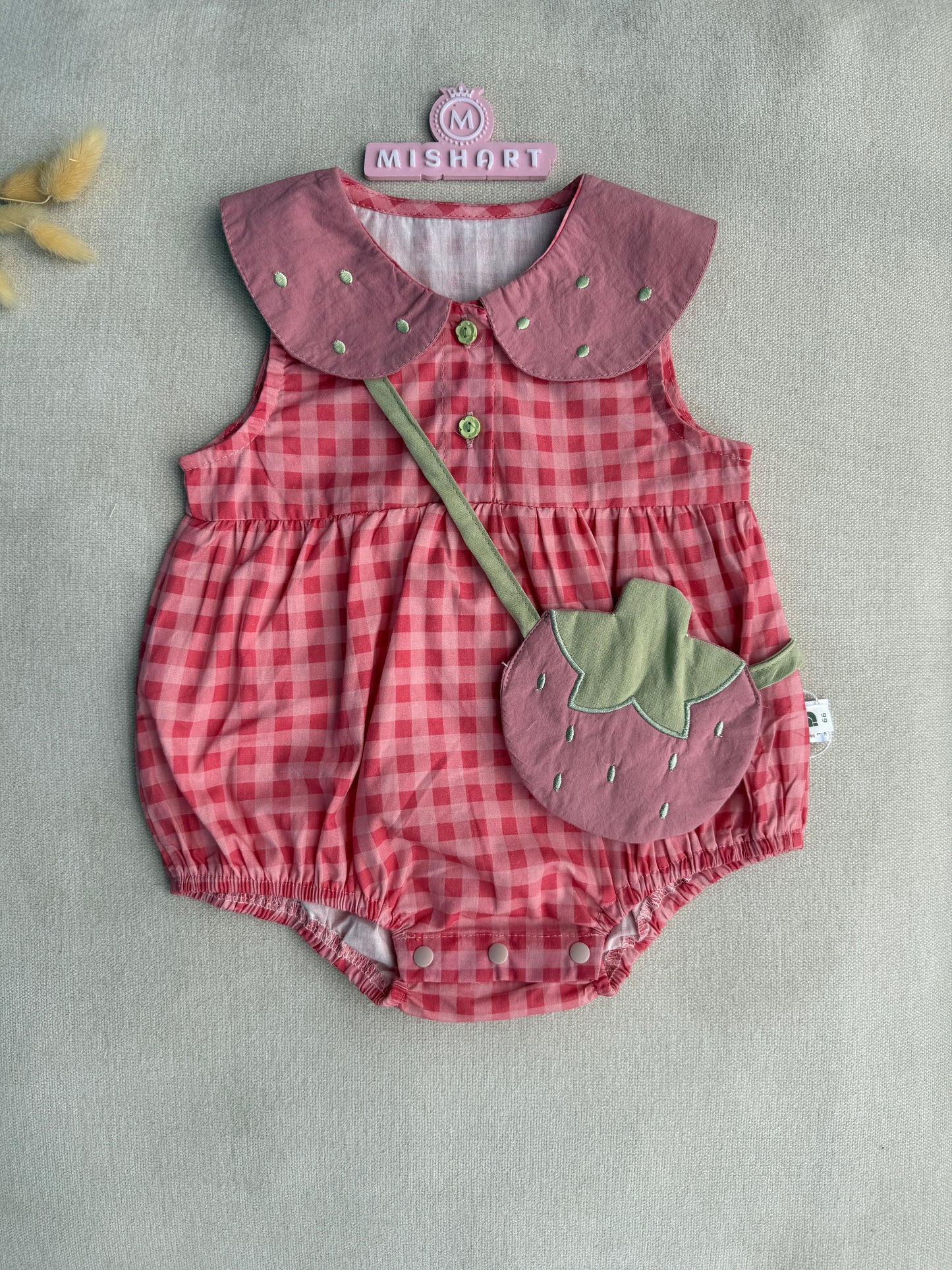 Strawberry romper set