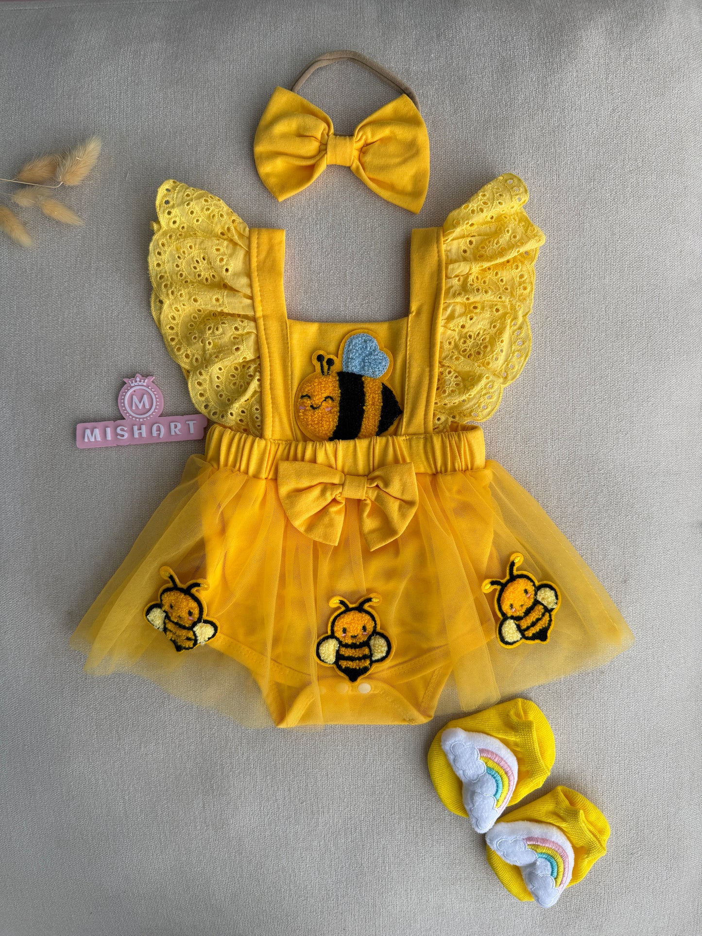Bumble Bee Tutu Romper Set 💛🐝