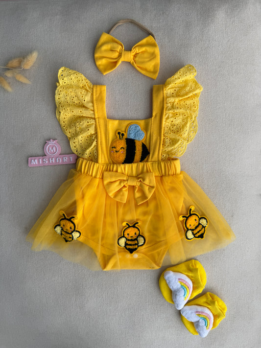 Bumble Bee Tutu Romper Set 💛🐝