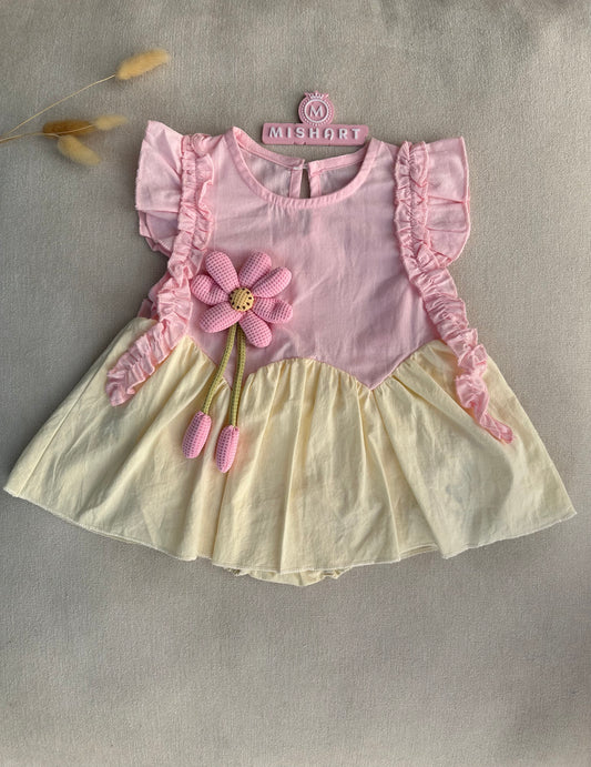 Pink flower dress