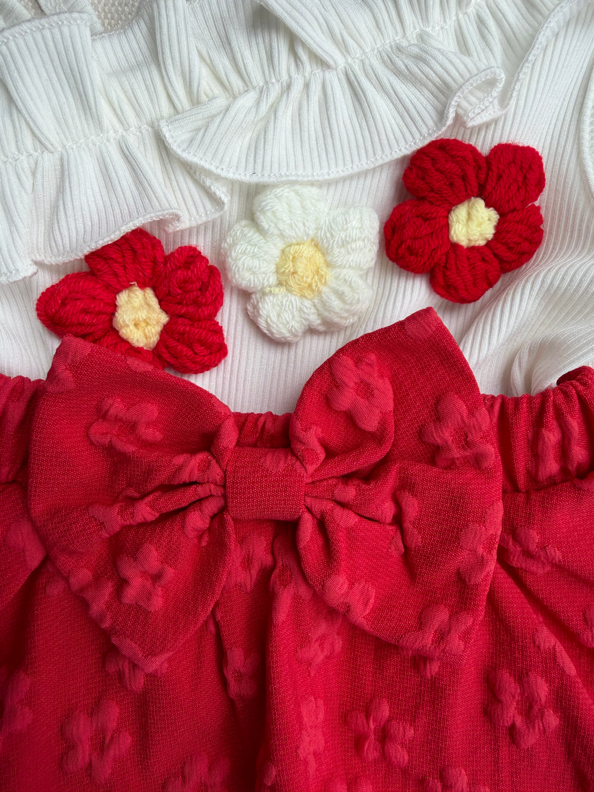 🌺Red Blossom romper Set ❤️
