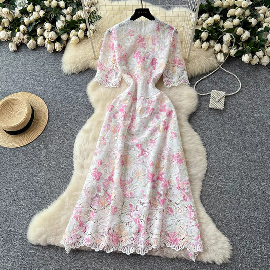 Fully lace bodysuit dress