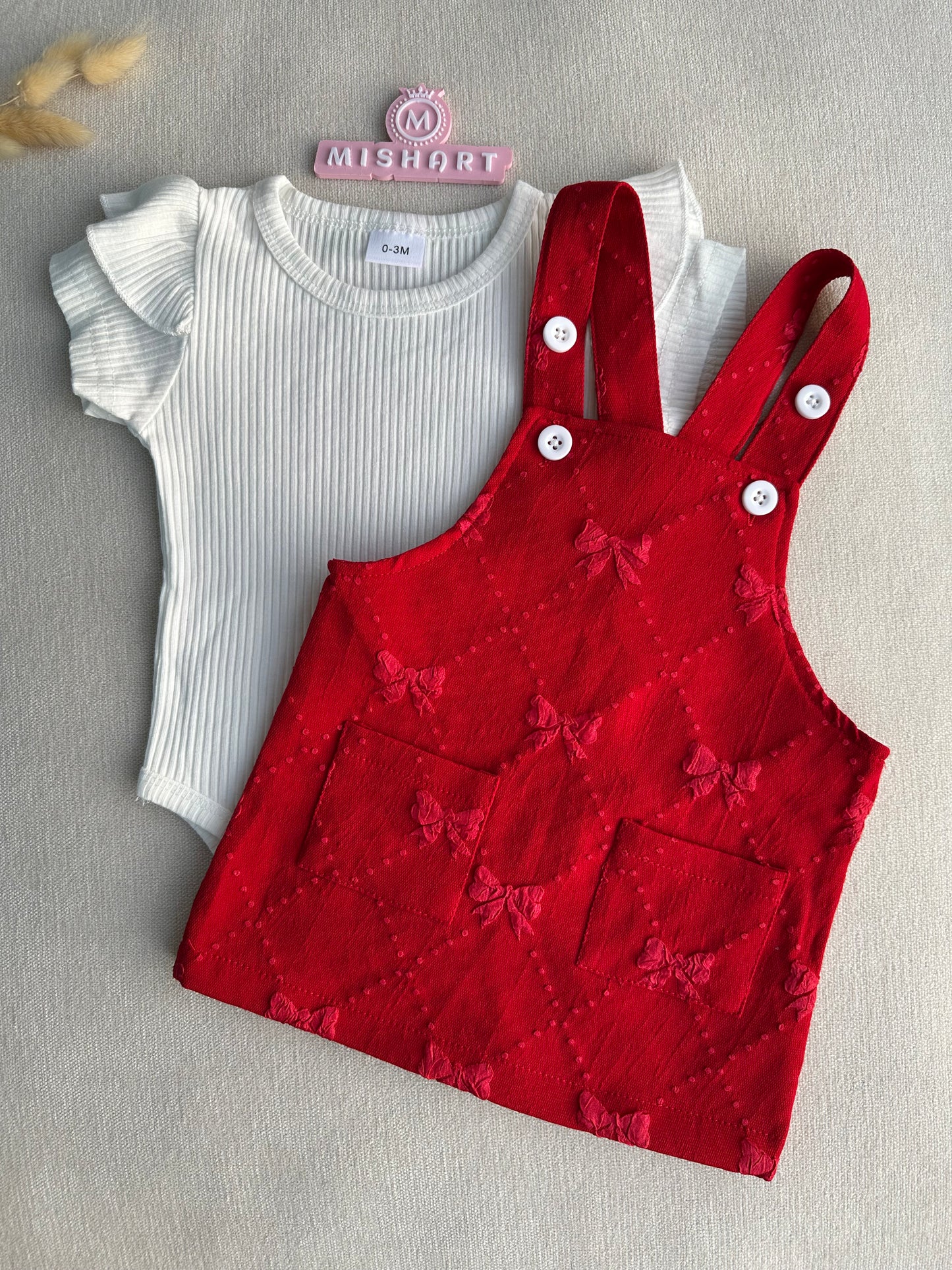 Beautiful jacquard romper set