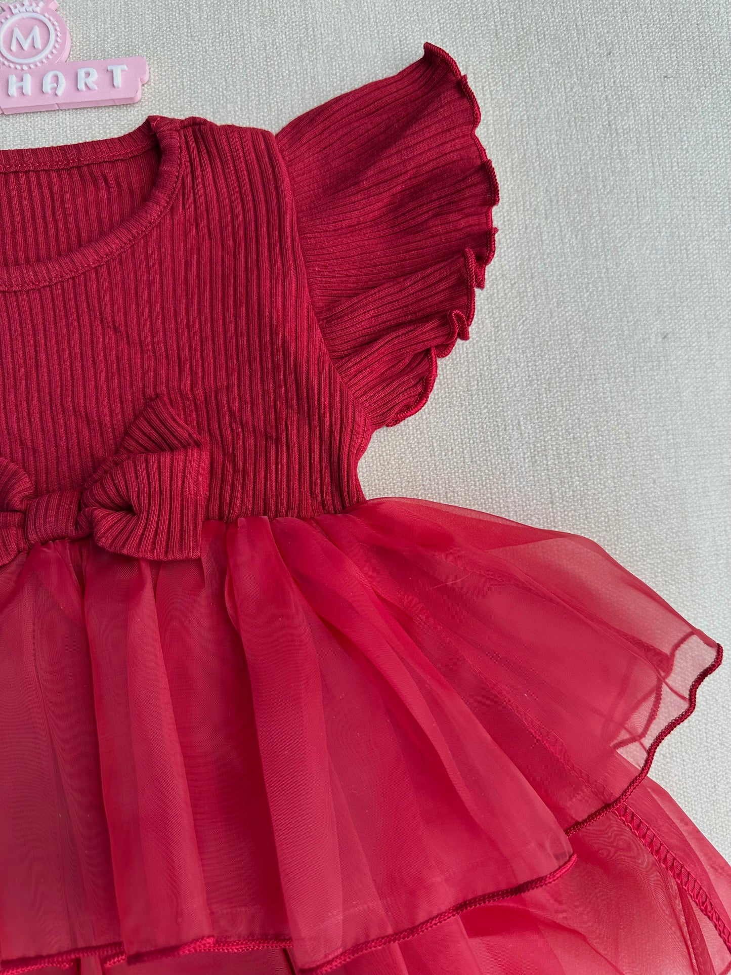Exclusive soft ruby dress