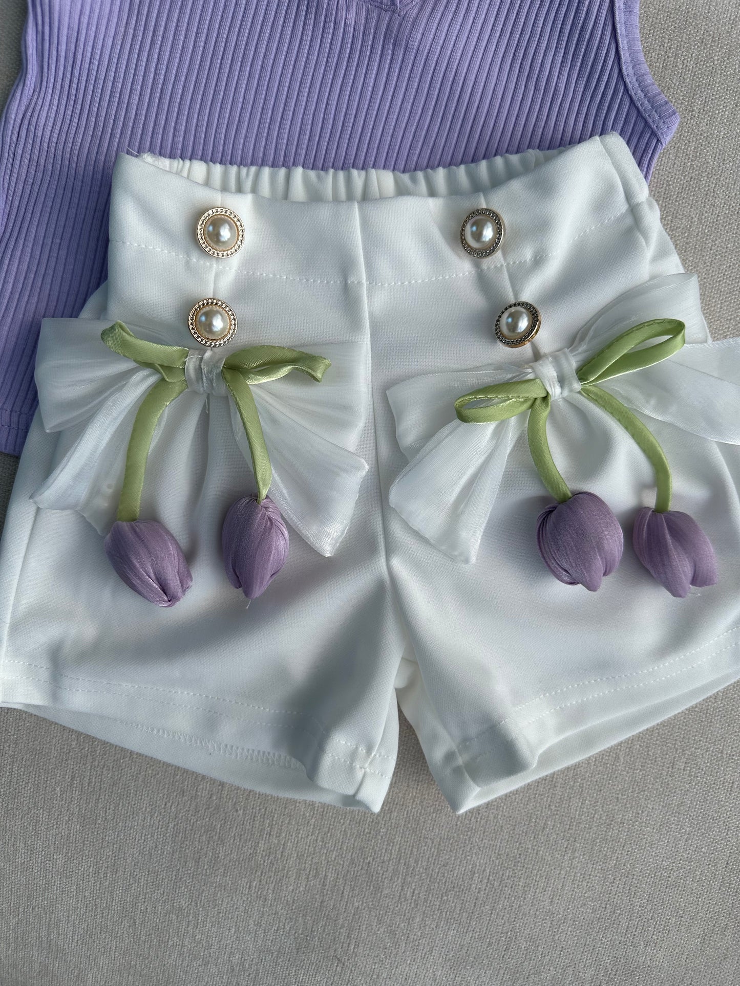 3D Tulip pant & sleeveless top set