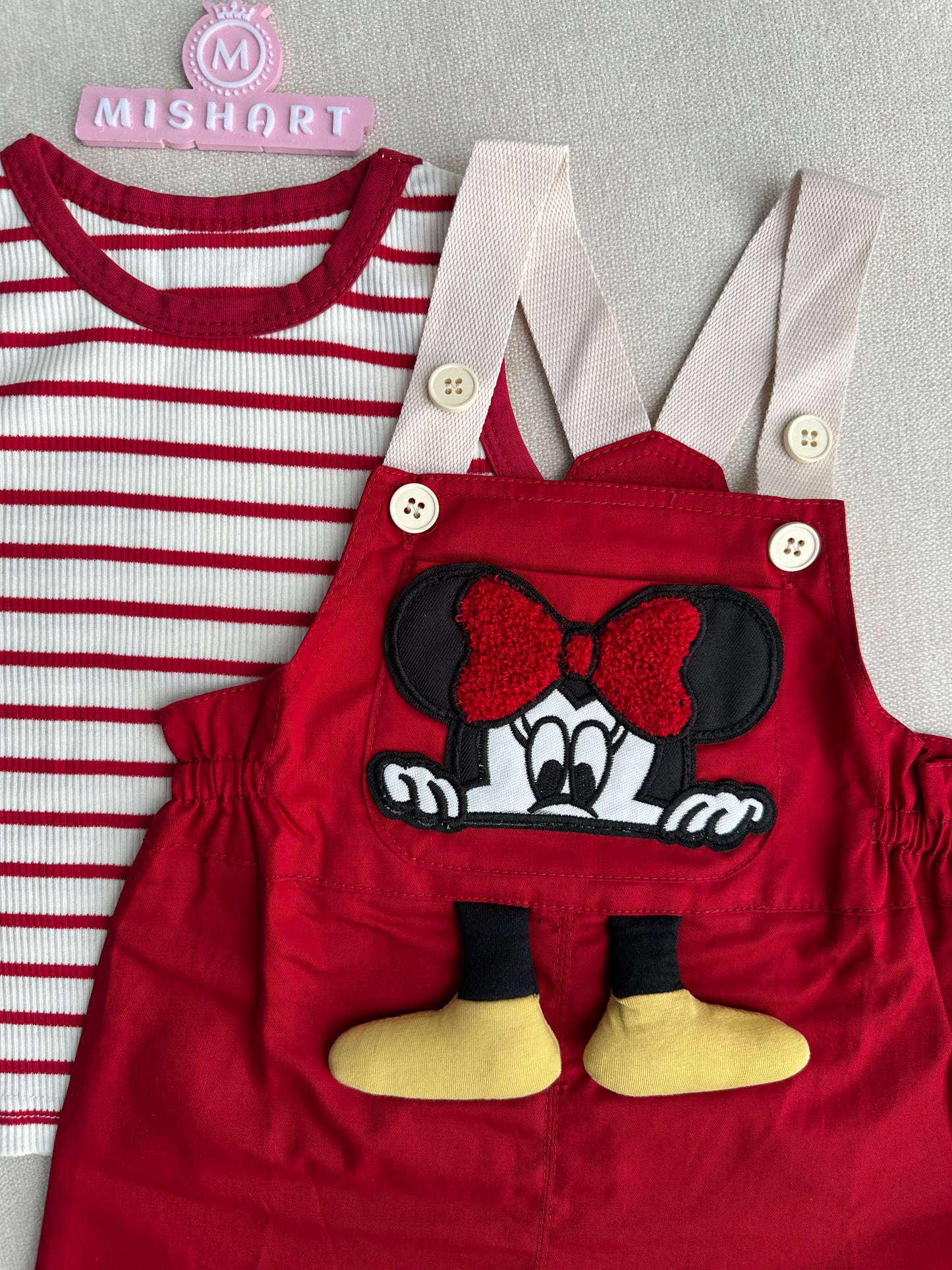 Sleeveless romper set