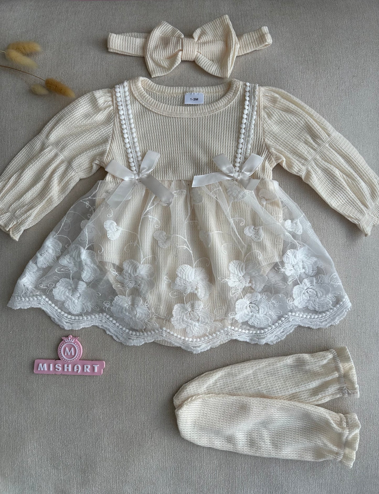 Waffle dress set