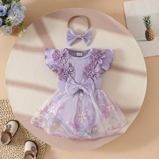 Cute floral Dress with headband