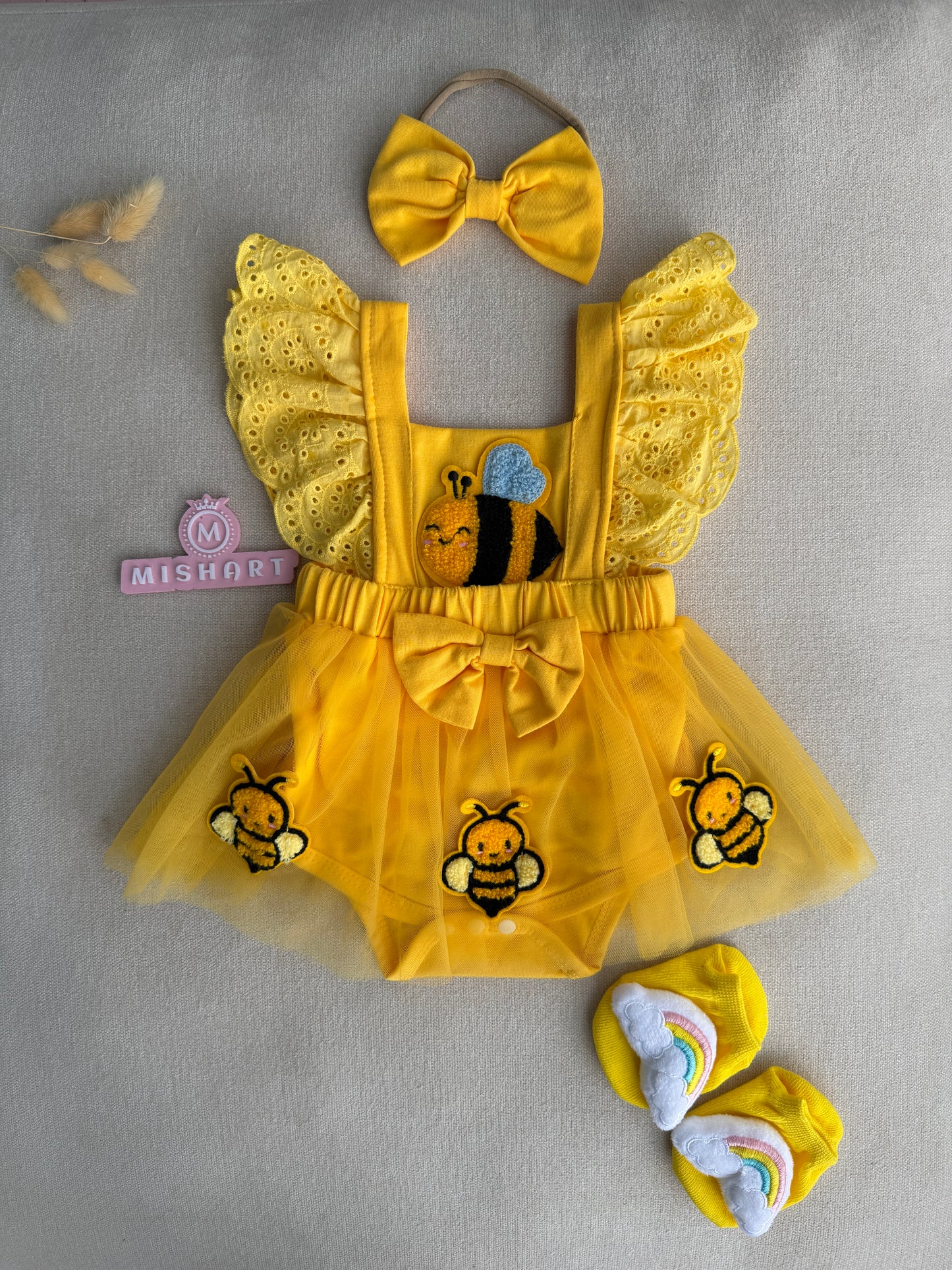 Bumble Bee Tutu Romper Set 💛🐝