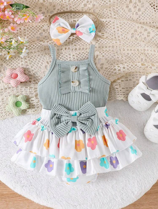 Romper with headband set