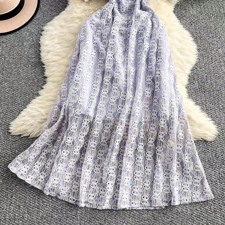 Lace work dress