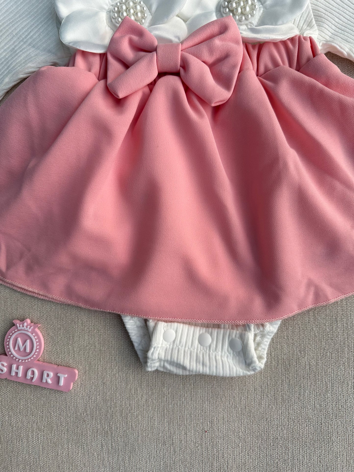 Cute 3D  Flower  romper with headband