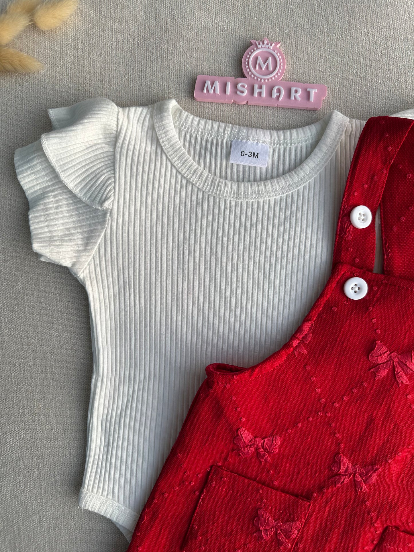 Beautiful jacquard romper set