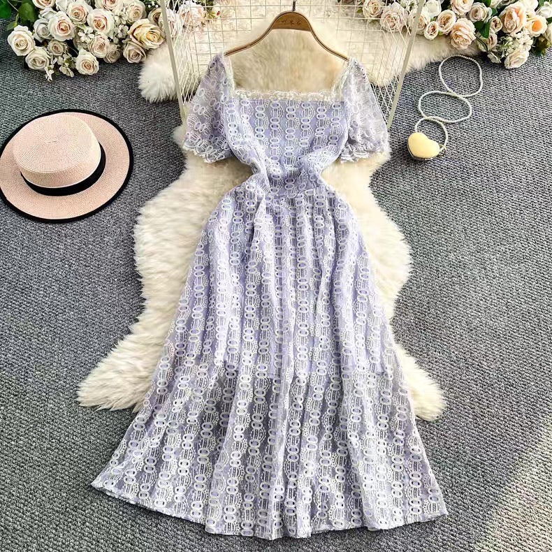 Lace work dress