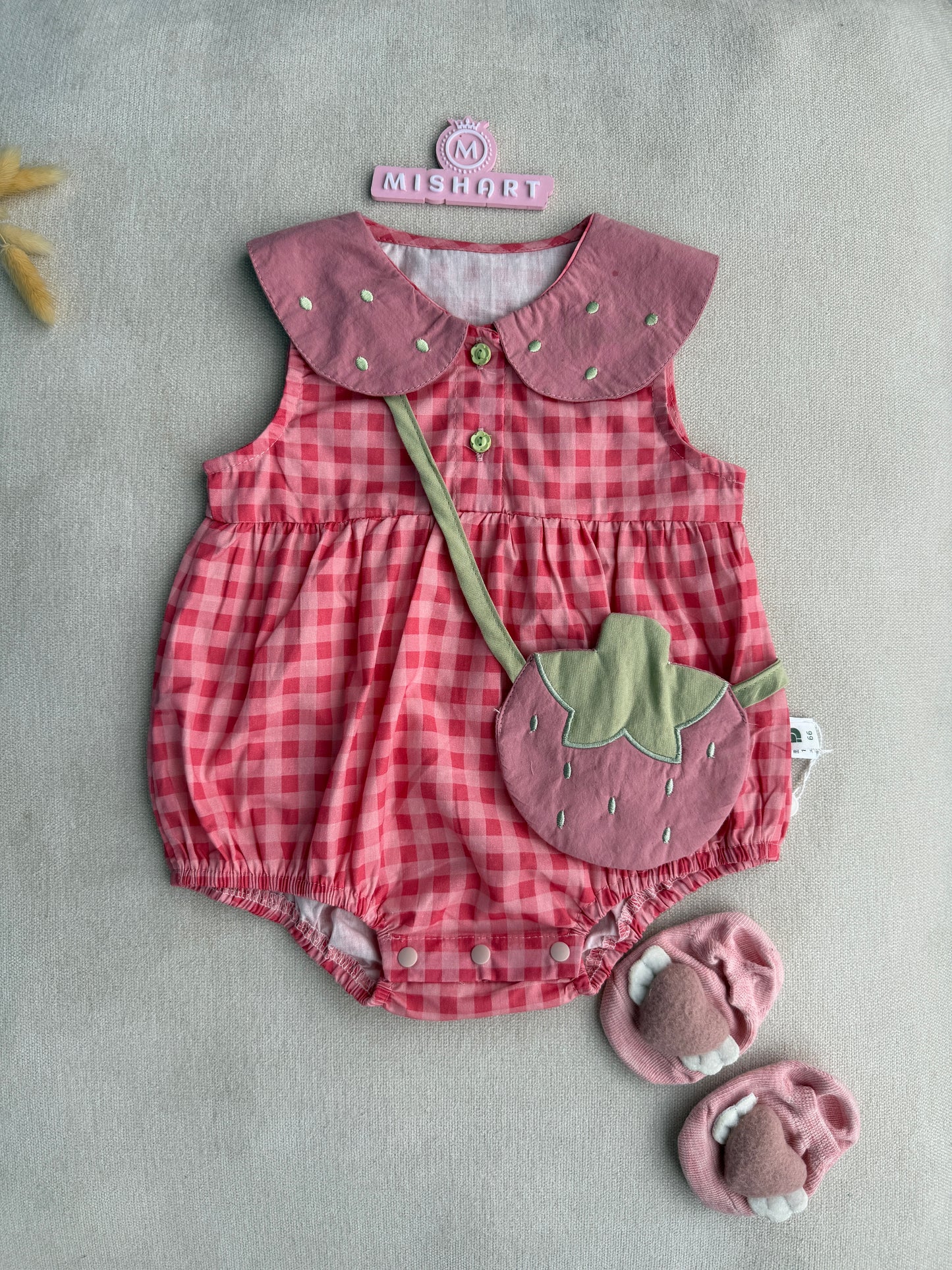 Strawberry romper set