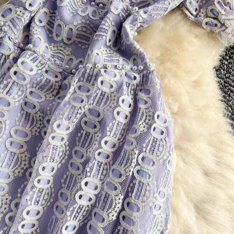 Lace work dress