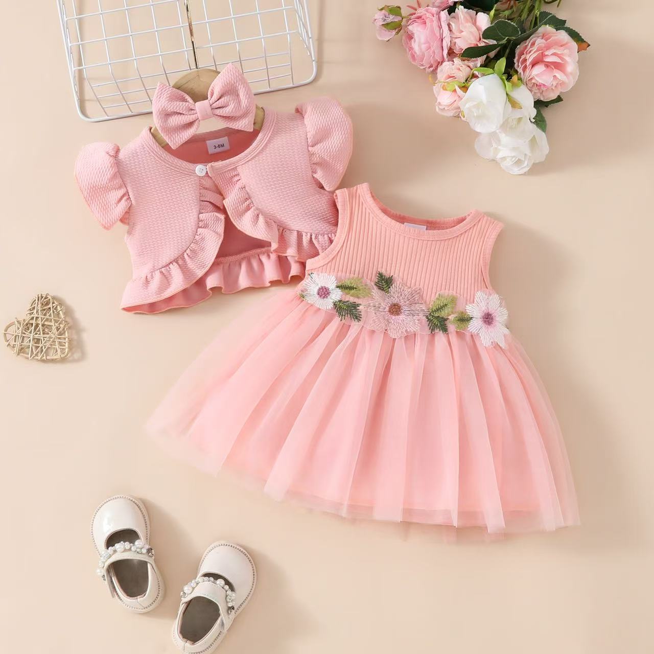 Cute shrug & dress with headband