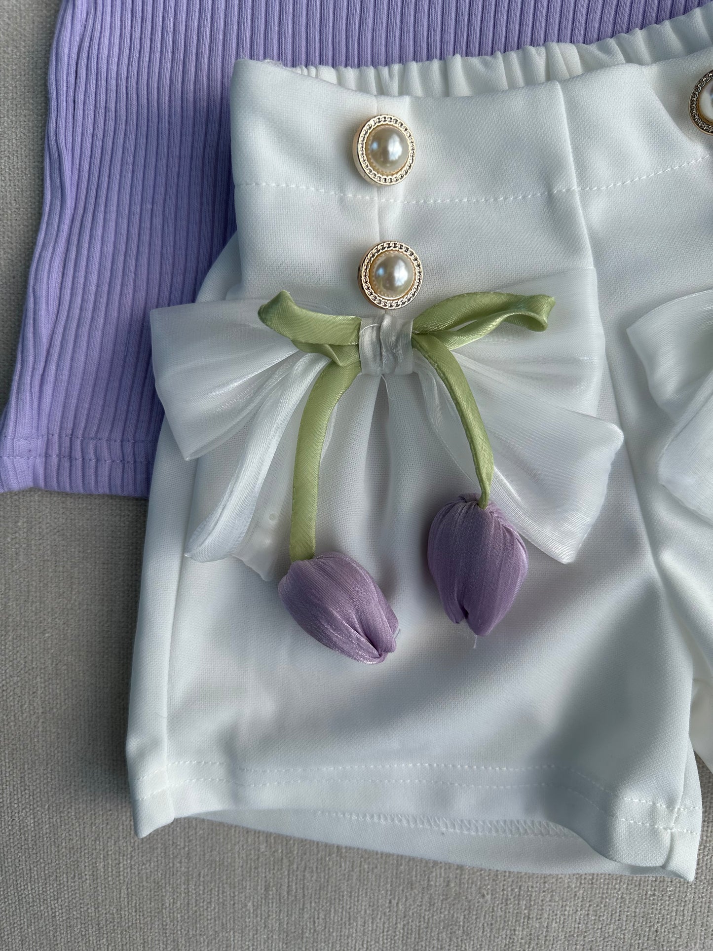 3D Tulip pant & sleeveless top set