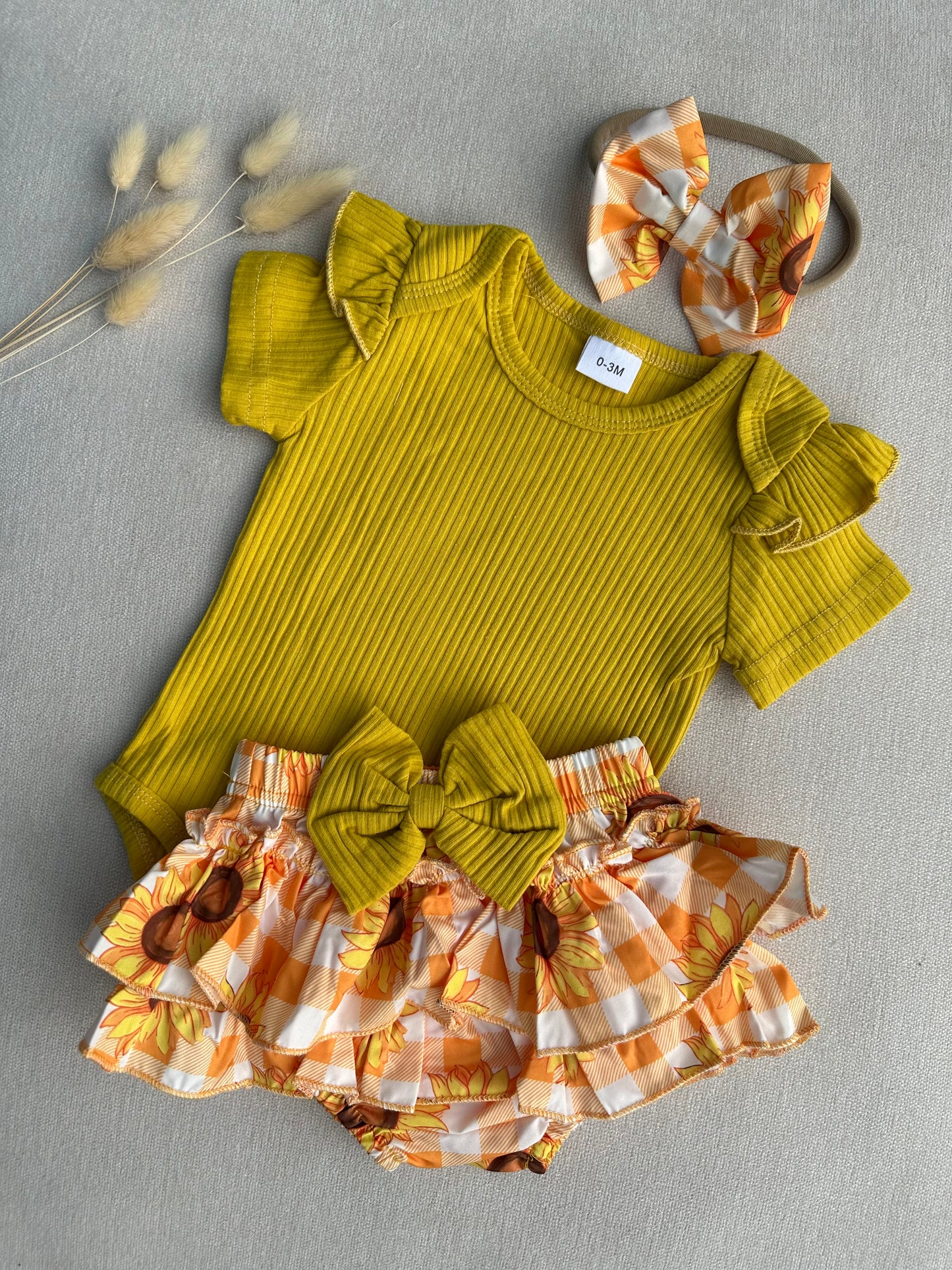 Yellow romper set