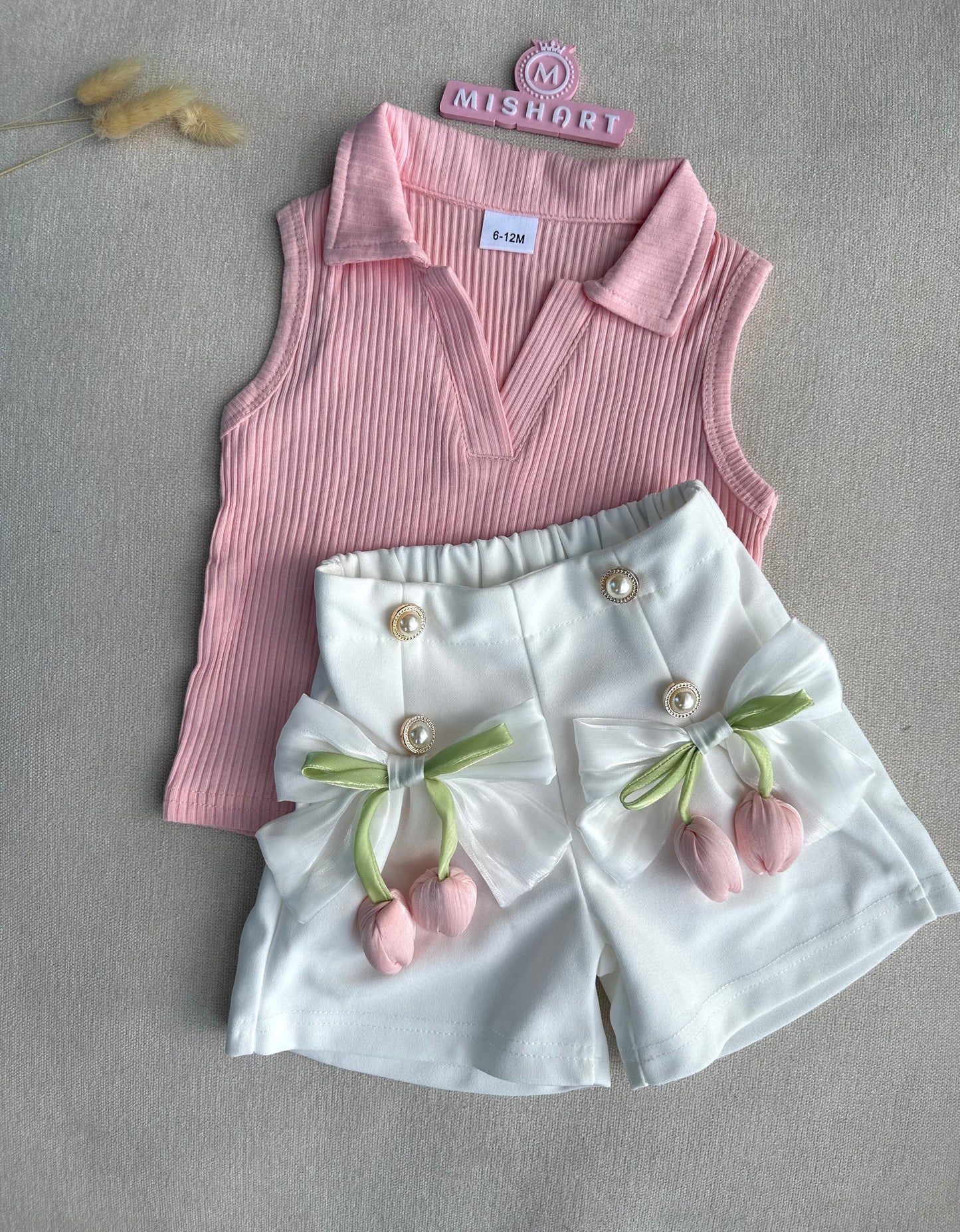 3D Tulip pant & sleeveless top set