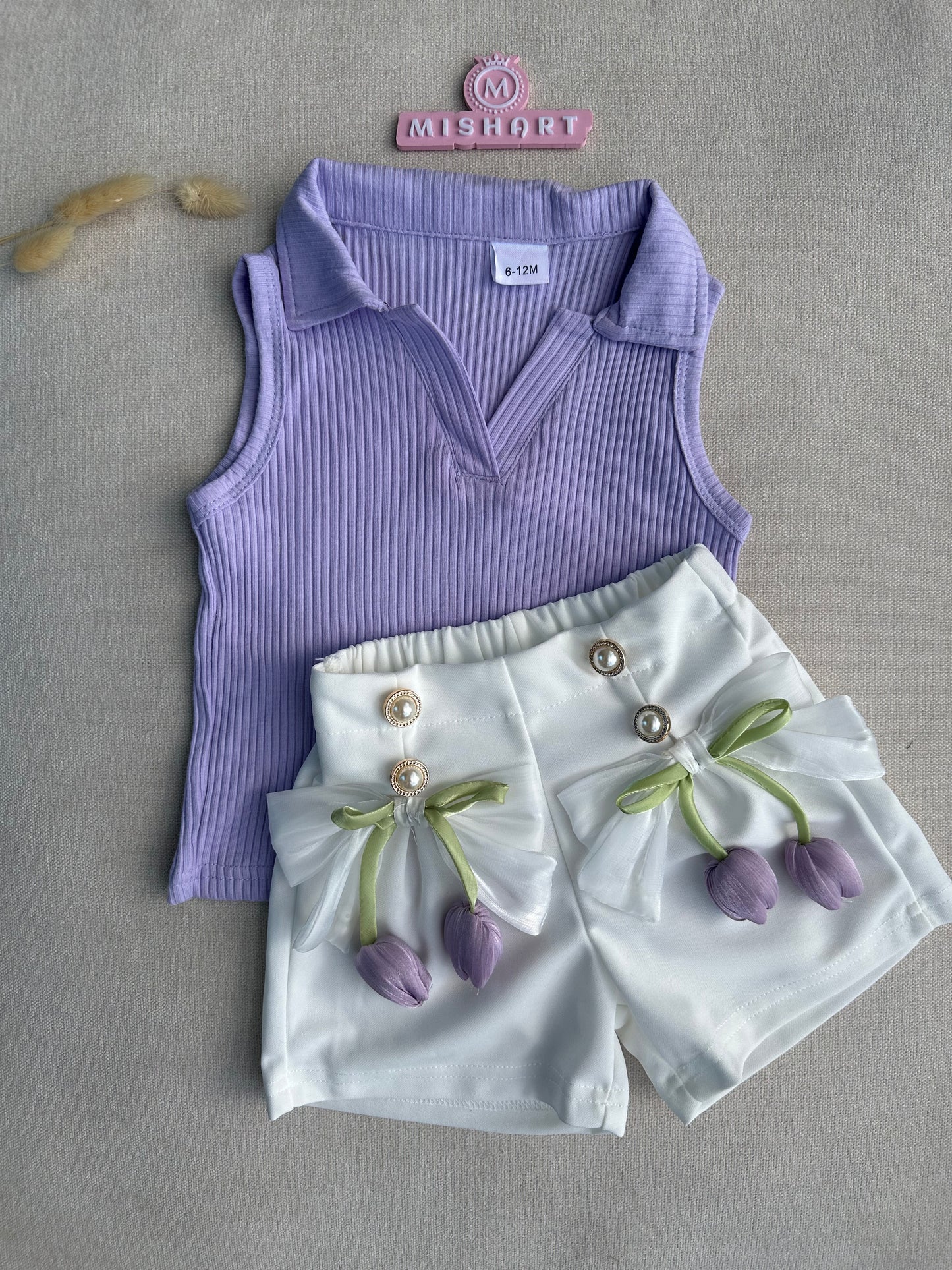 3D Tulip pant & sleeveless top set